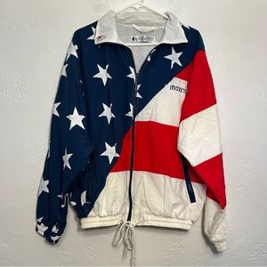 Vintage 90’s  Team USA 14th Maccabiah Israel 1993 Full Zip Jacket American Flag